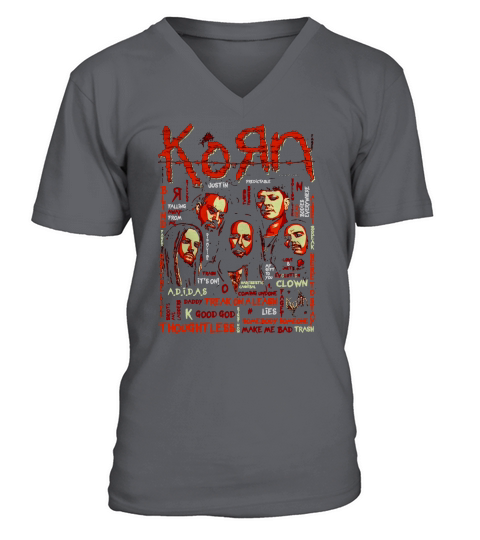 A People Who Loves Korn V-Neck T-shirt
