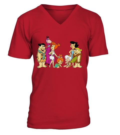 all familly Fred Flintstone T-Shirt V-Neck T-shirt