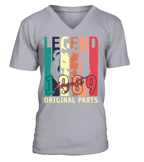 Birthday Greeting For August 1989 V-Neck T-shirt