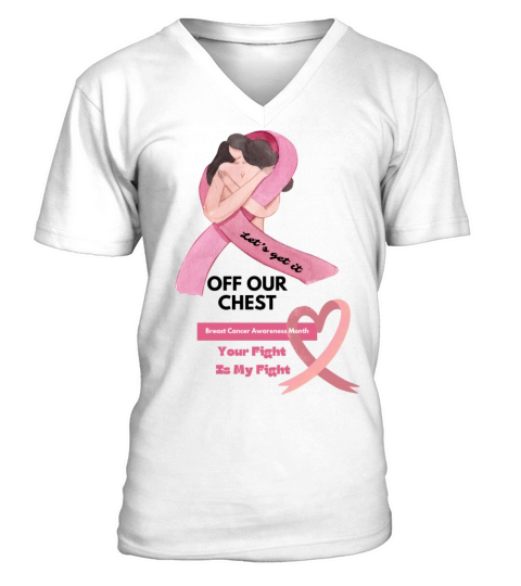 Breast Cancer Awareness V-Neck T-shirt