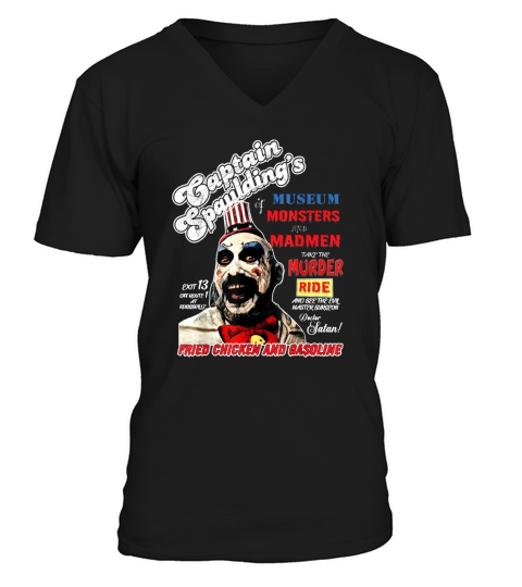 Captain Spaulding Museum Monsters Legends Never Die shirt V-Neck T-shirt