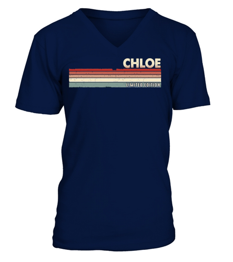 Chloe - Funny Retro Vintage Name 80s 90s V-Neck T-shirt