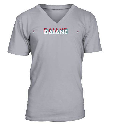Daiane Name - Funny Name Daiane 80s theme V-Neck T-shirt