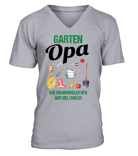 Garden Grandpa Funny Quote Gift Men V-Neck T-shirt