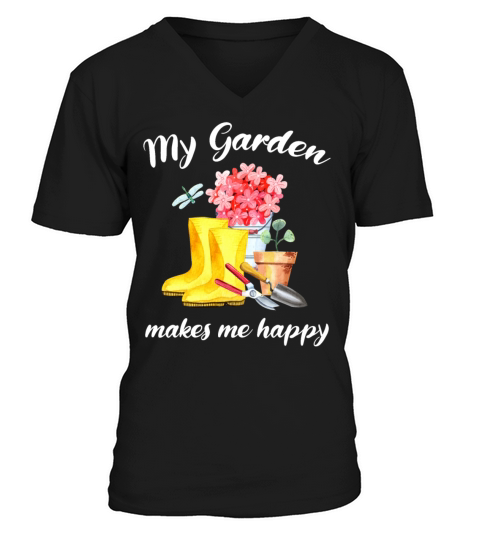 Garden Quote Hobby Gardener Gift Idea V-Neck T-shirt