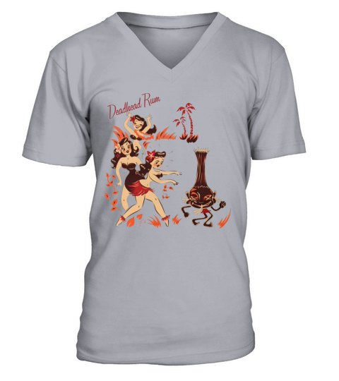 Hula Girls DeadHead Rum - Women TShirt V-Neck T-shirt