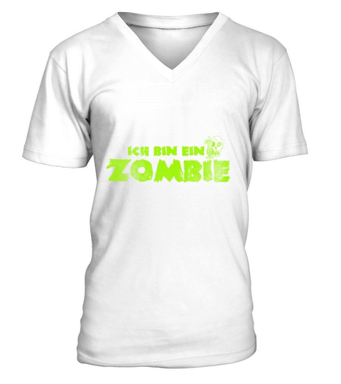 Ich Bin Ein Zombie Halloween Season Slogan Shirt V-Neck T-shirt