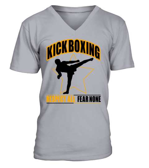 kickboxing - fear none T-Shirts V-Neck T-shirt