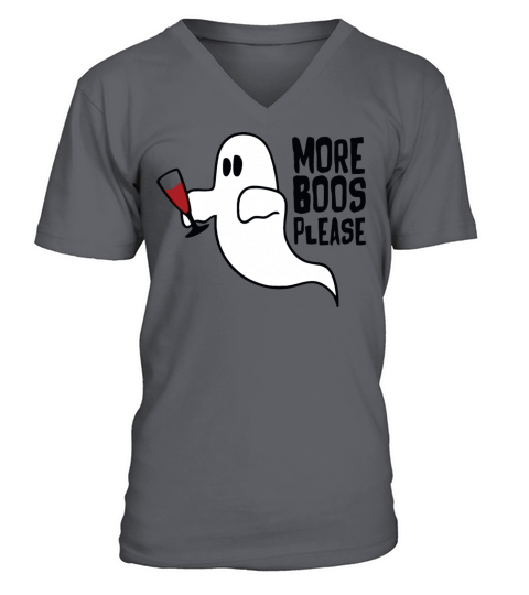 More Boos Please Ghost Beer Funny Halloween Beer V-Neck T-shirt