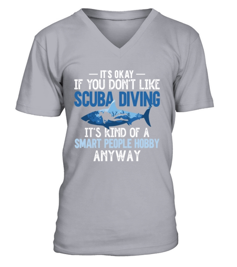Scuba Diving Gift Underwater Lover Scuba Diver V-Neck T-shirt
