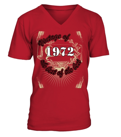 Vintage 1972 Birthday Saying Retro 50 Years V-Neck T-shirt
