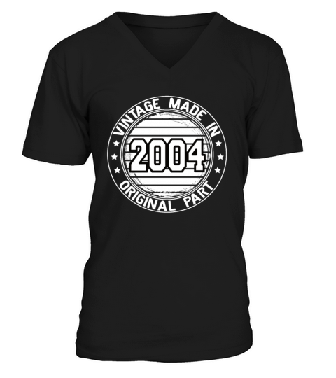 Vintage Made In 2004 Original Part Birthday 2004 V-Neck T-shirt