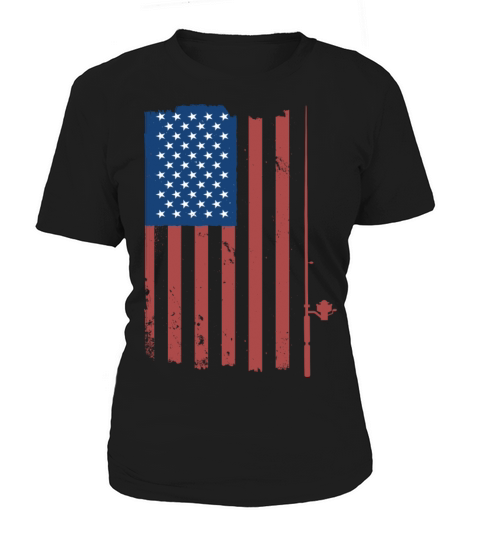 Bass Fishing Game American Flag Patriot Women's T-Shirt