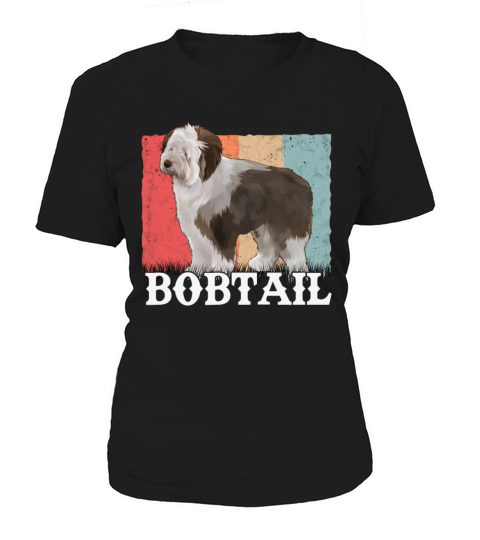 Bobtail Retro Old English Sheepdog Vintage Women's T-Shirt