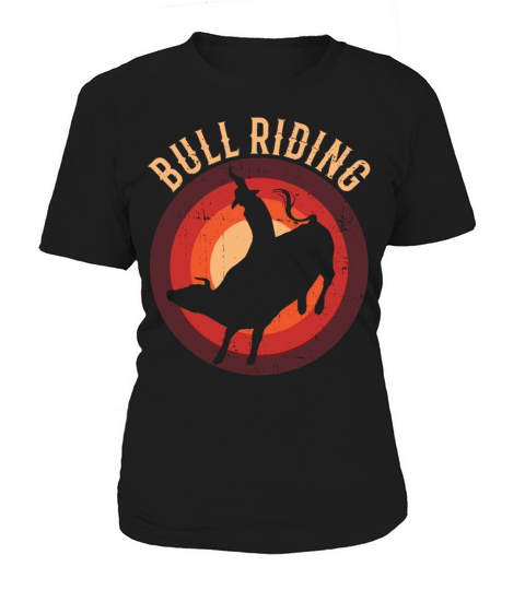Bull Riding Western Rodeo Retro Vintage Cowboy Bul Women's T-Shirt
