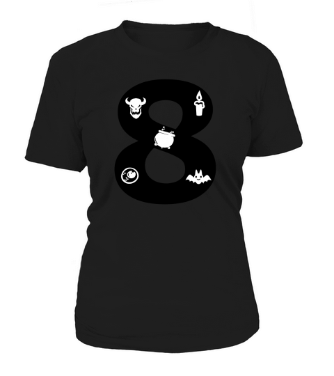 Halloween Alphabets Numbers Clipart 8 Women's T-Shirt