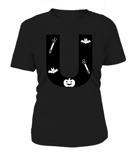Halloween Alphabets Numbers Clipart U Women's T-Shirt