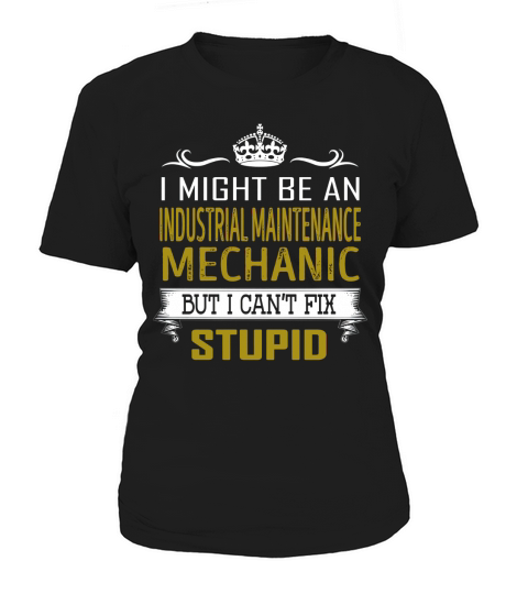 I Might Be an Industrial Maintenance Mechanic But I Cant Fix Stupid Job Shirts Women's T-Shirt
