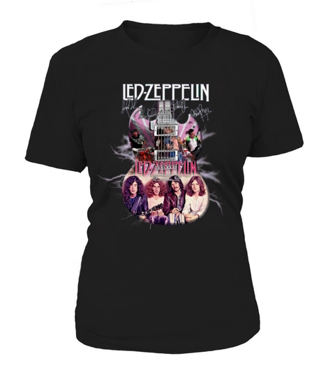 Led Zeppelin Guitar Signatures Women's T-Shirt