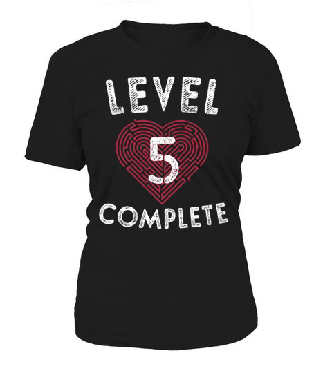 Level 5 Complete 5th Wedding Anniversary Gifts Heart Women's T-Shirt