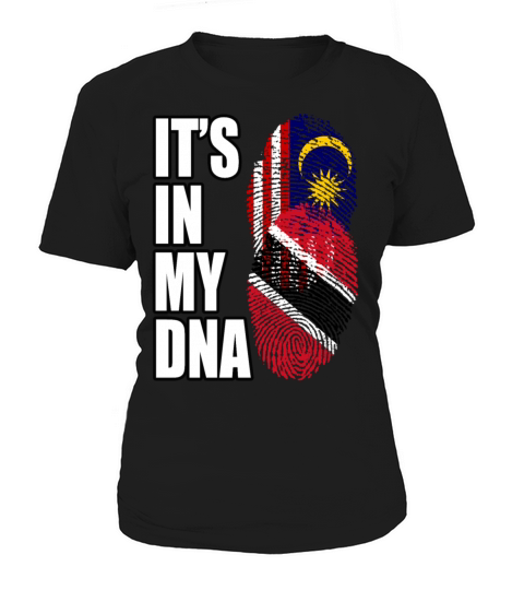 Malaysian And Trinidad Tobago Mix Heritage DNA Fla Women's T-Shirt