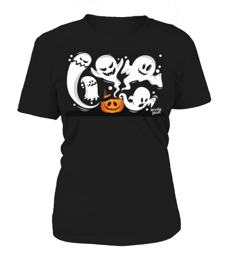 Spooky Ghost Halloween vector Women's T-Shirt