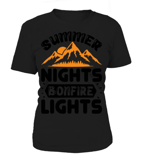 Summer nights bonfire lights Women's T-Shirt