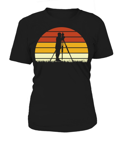 Survey Vintage Retro Color Gift For Land Surveyor Women's T-Shirt