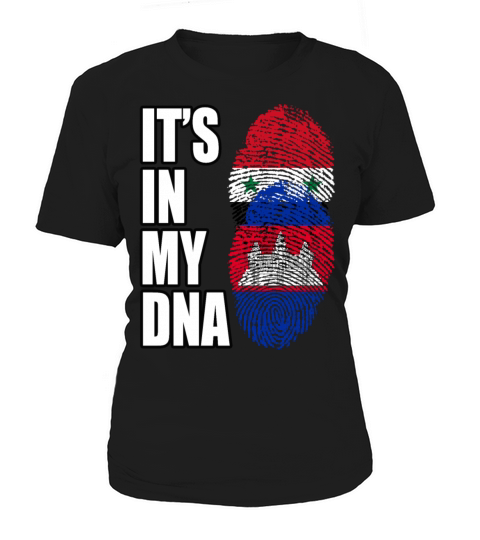 Syrian And Cambodian Vintage Heritage DNA Flag Women's T-Shirt