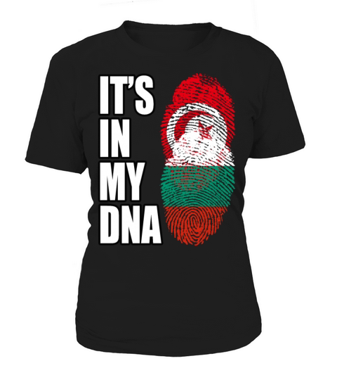 Tunisian And Bulgarian Mix Heritage DNA Flag Women's T-Shirt