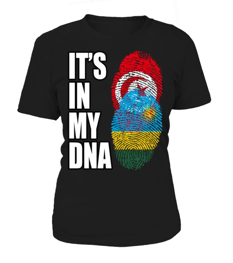 Tunisian And Rwandan Mix Heritage DNA Flag Women's T-Shirt