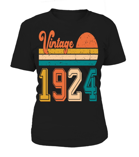 Vintage 1924 birthday gift Women's T-Shirt