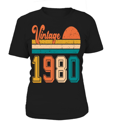 Vintage 1980 birthday gift Women's T-Shirt