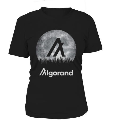 Vintage Algorand ALGO Coin in The Moon Women's T-Shirt