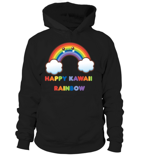 Happy Kawaii Rainbow Hoodie Unisex