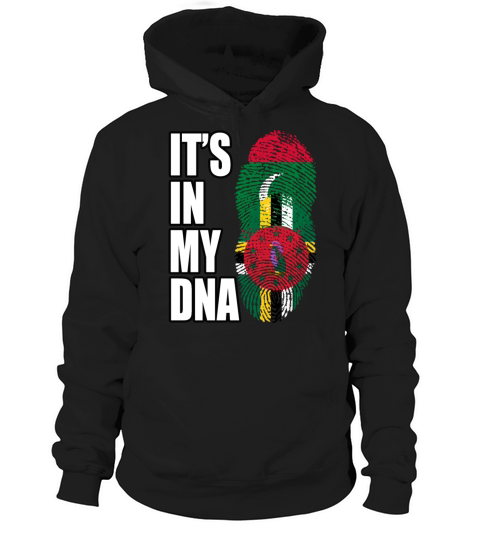 Maldivian And Dominica Mix Heritage DNA Flag Hoodie Unisex