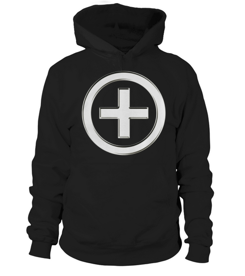 POSITIVE! Energy Symbol, silver, digital,  T-Shirt Hoodie Unisex