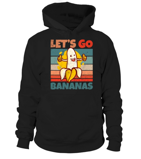Retro Vintage Lets Bananas Funny Thumbs Banana Hoodie Unisex