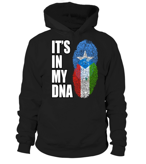 Somali And Equatorial Guinean Vintage Heritage DNA Hoodie Unisex