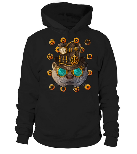 Steampunk Otter Medieval Victorian Steam Powered A Hoodie Unisex