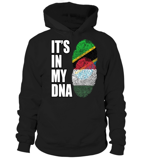 Tanzanian And Hungarian Vintage Heritage DNA Flag Hoodie Unisex