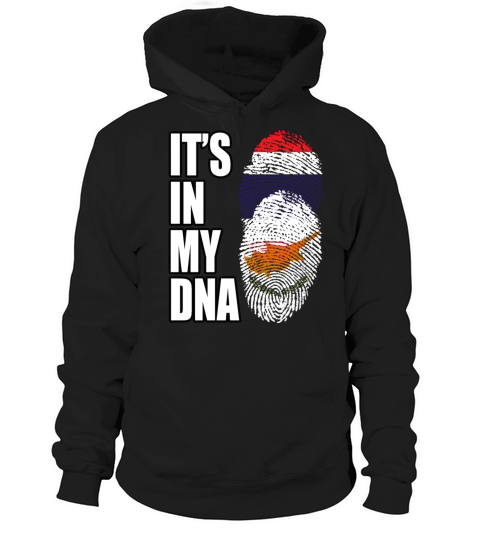 Thai And Cypriot Vintage Heritage DNA Flag Hoodie Unisex