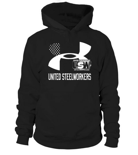 United Steelworkers Unity And Strength For Workers Flag   Drawstring Bag Hoodie Unisex