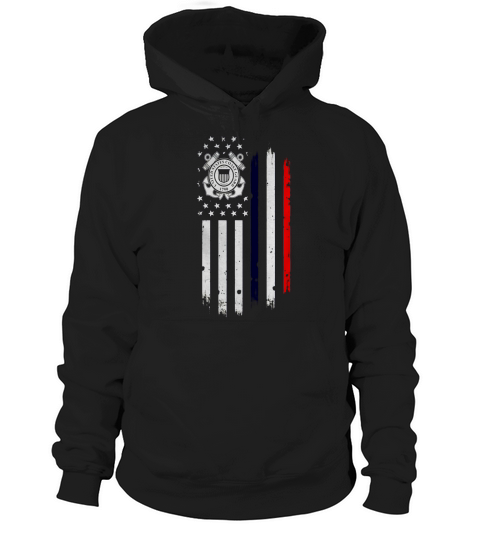 US Coast Guard American Flag Tshirt Hoodie Unisex