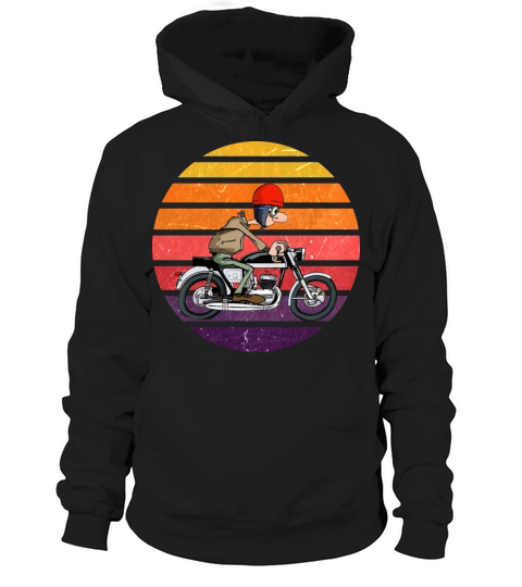 Vintage Motorcycle Motorbike Biker Motorcyclist Hoodie Unisex
