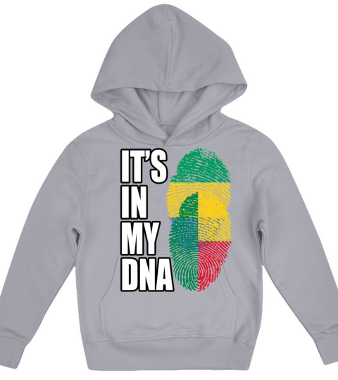Gambian And Benin Mix Heritage DNA Flag Kids Hoodie