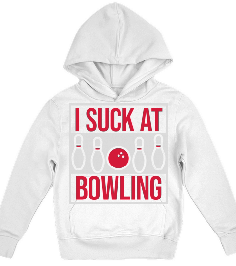 I suck at bowling Kids Hoodie