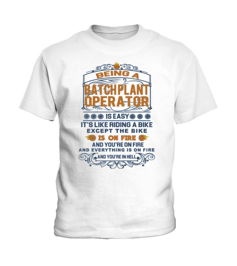 BATCH PLANT OPERATOR FRideaBike Kids T-Shirt