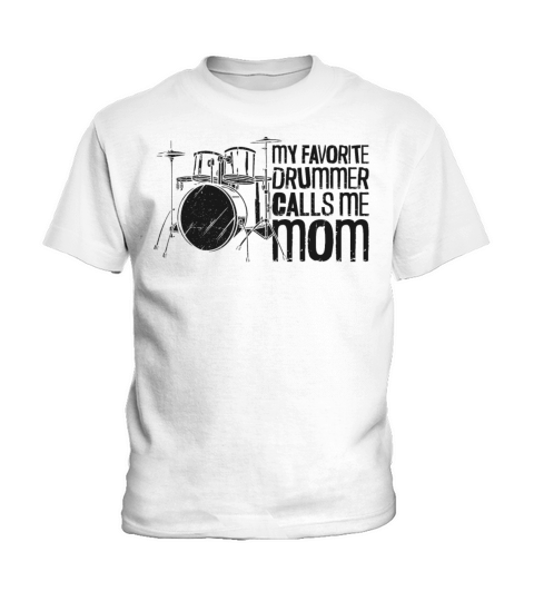 Drummer Drum Set Vintage My Kids T-Shirt