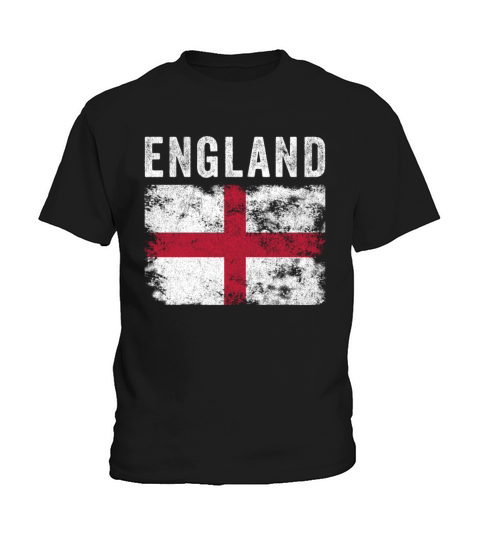 England Flag Distressed - English Flag Kids T-Shirt